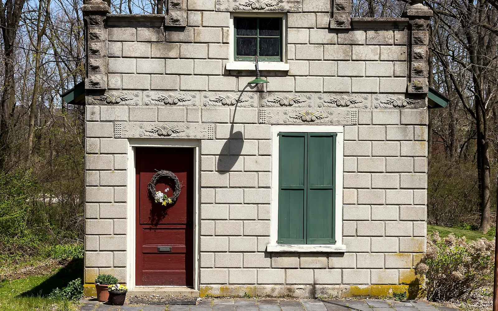Old West Portal Town Hall in Bethlehem, New Jersey
