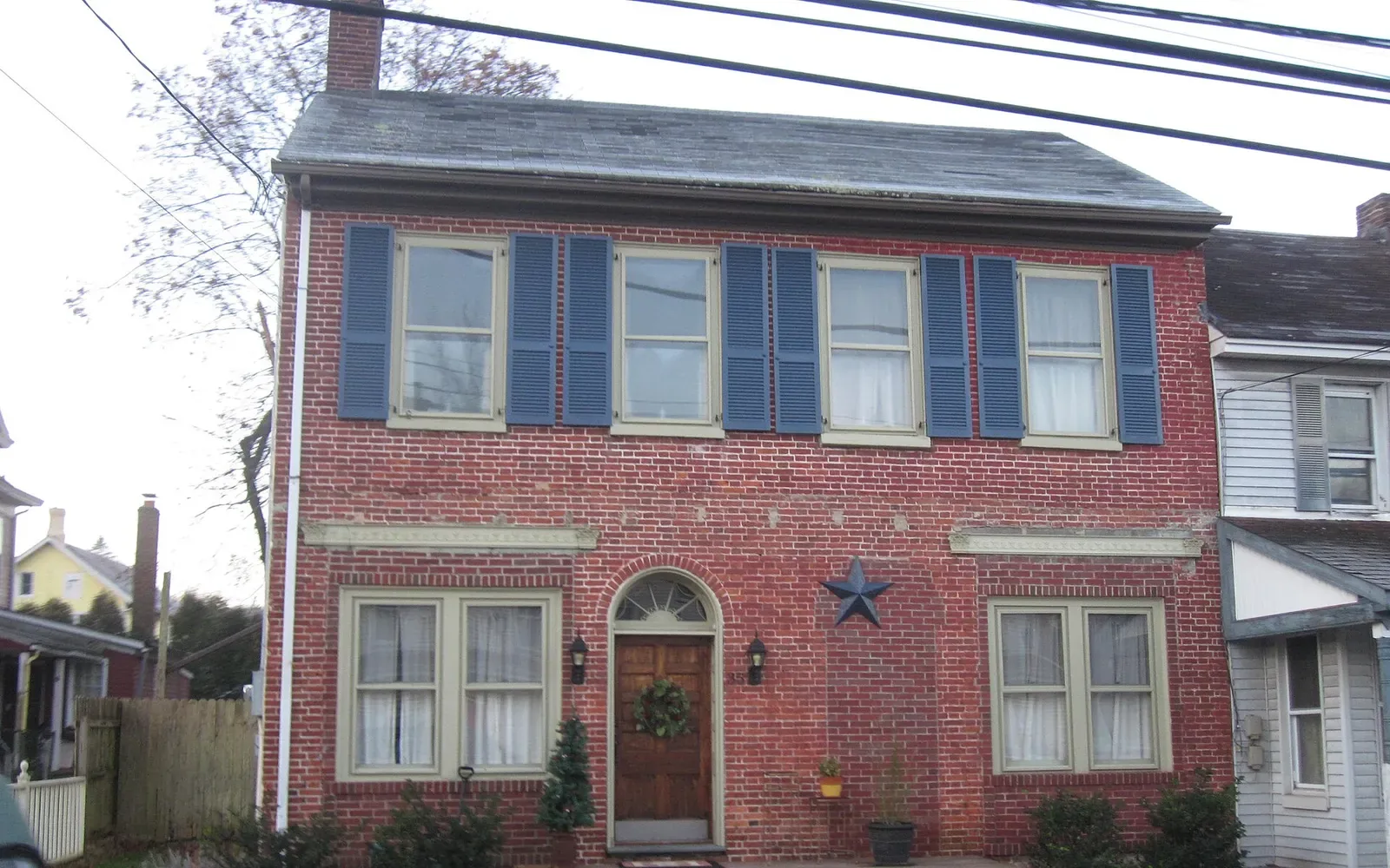 Historic Bloomsbury architecture in Bloomsbury, New Jersey