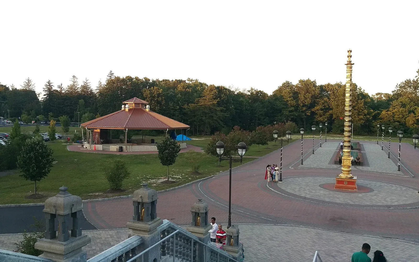 Sri Guruvaayoorappan Temple grounds in Marlboro, New Jersey