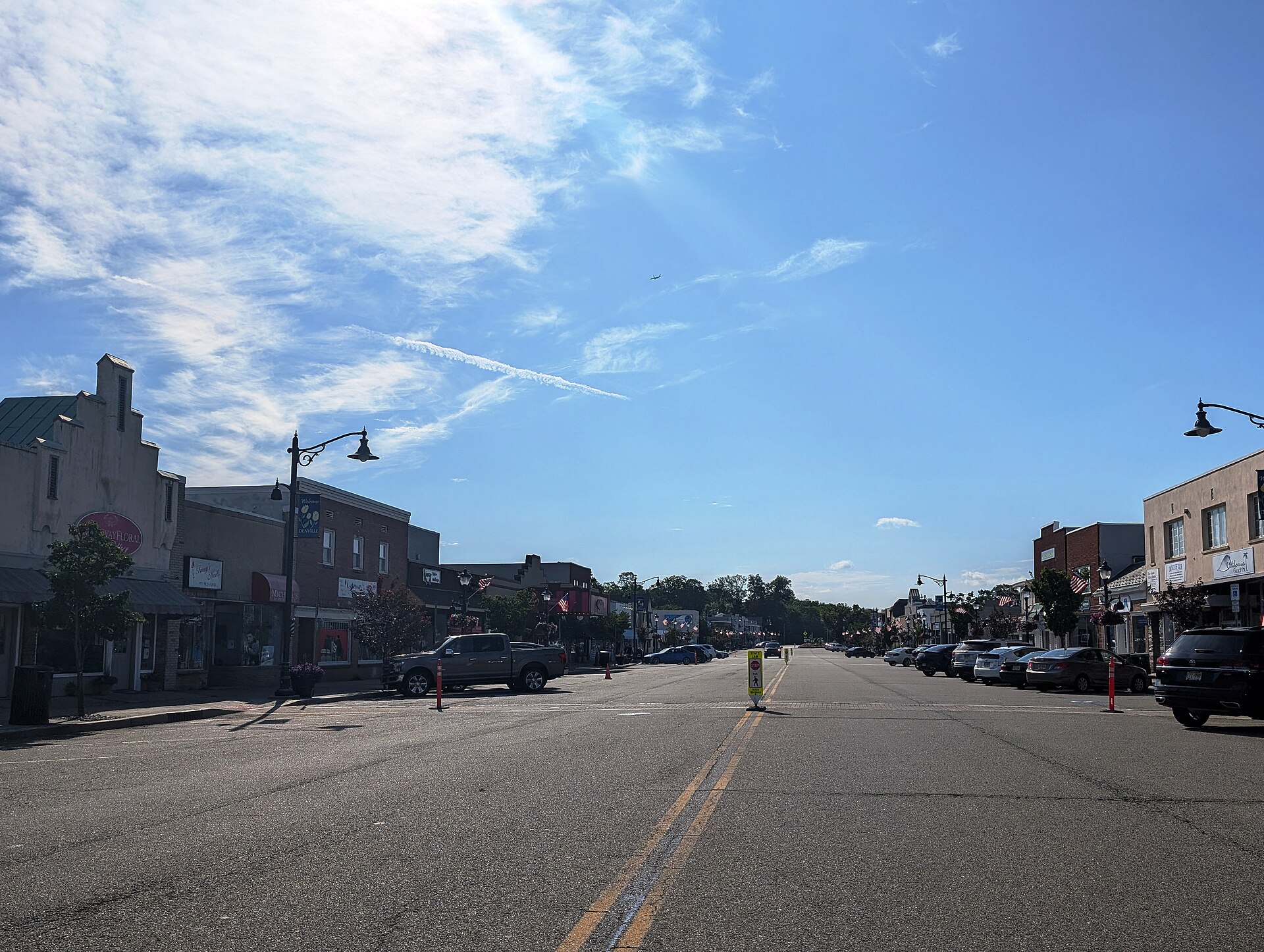Broadway in downtown Denville in Denville, New Jersey