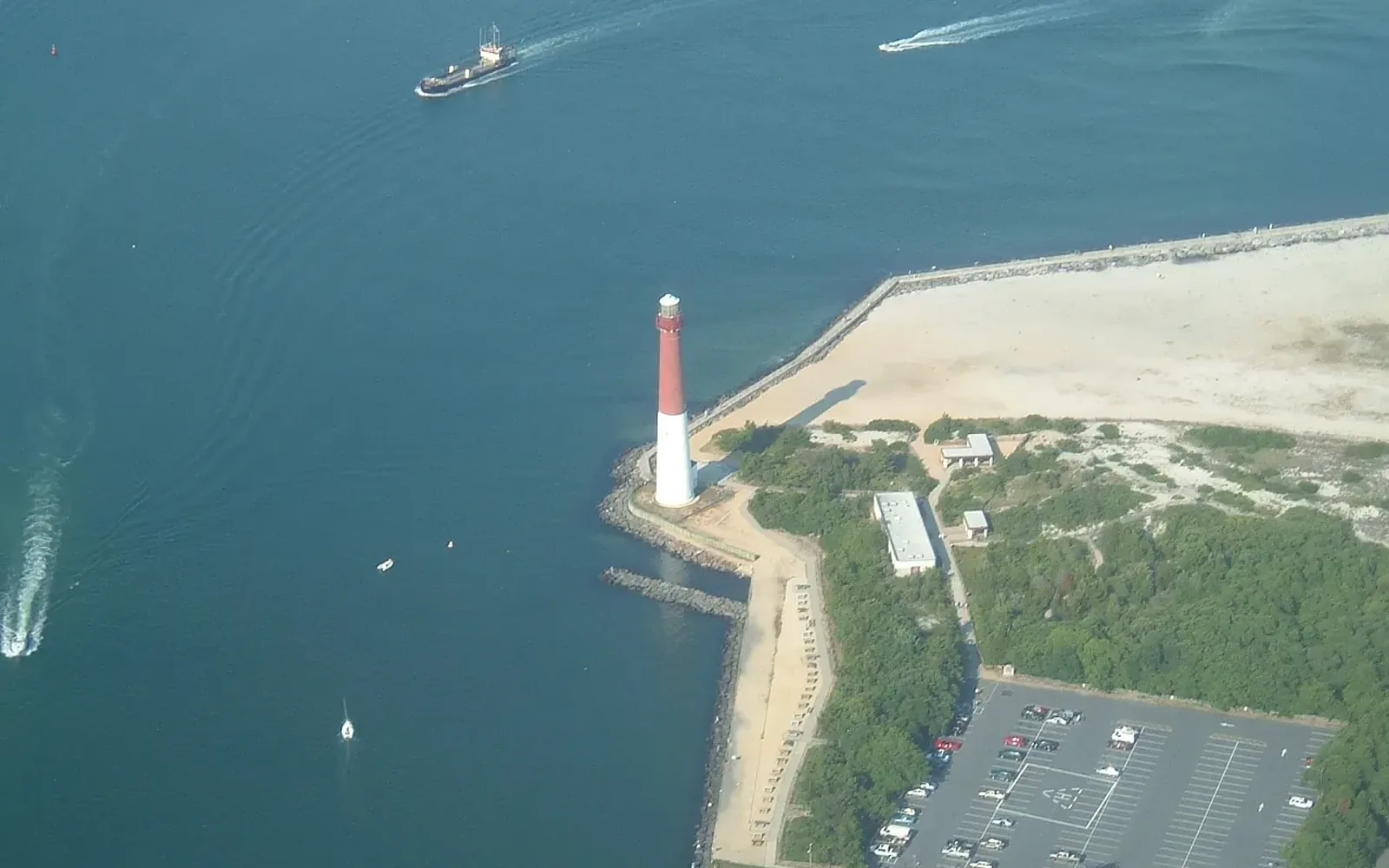 Barnegat Lighthouse in Barnegat Light, New Jersey