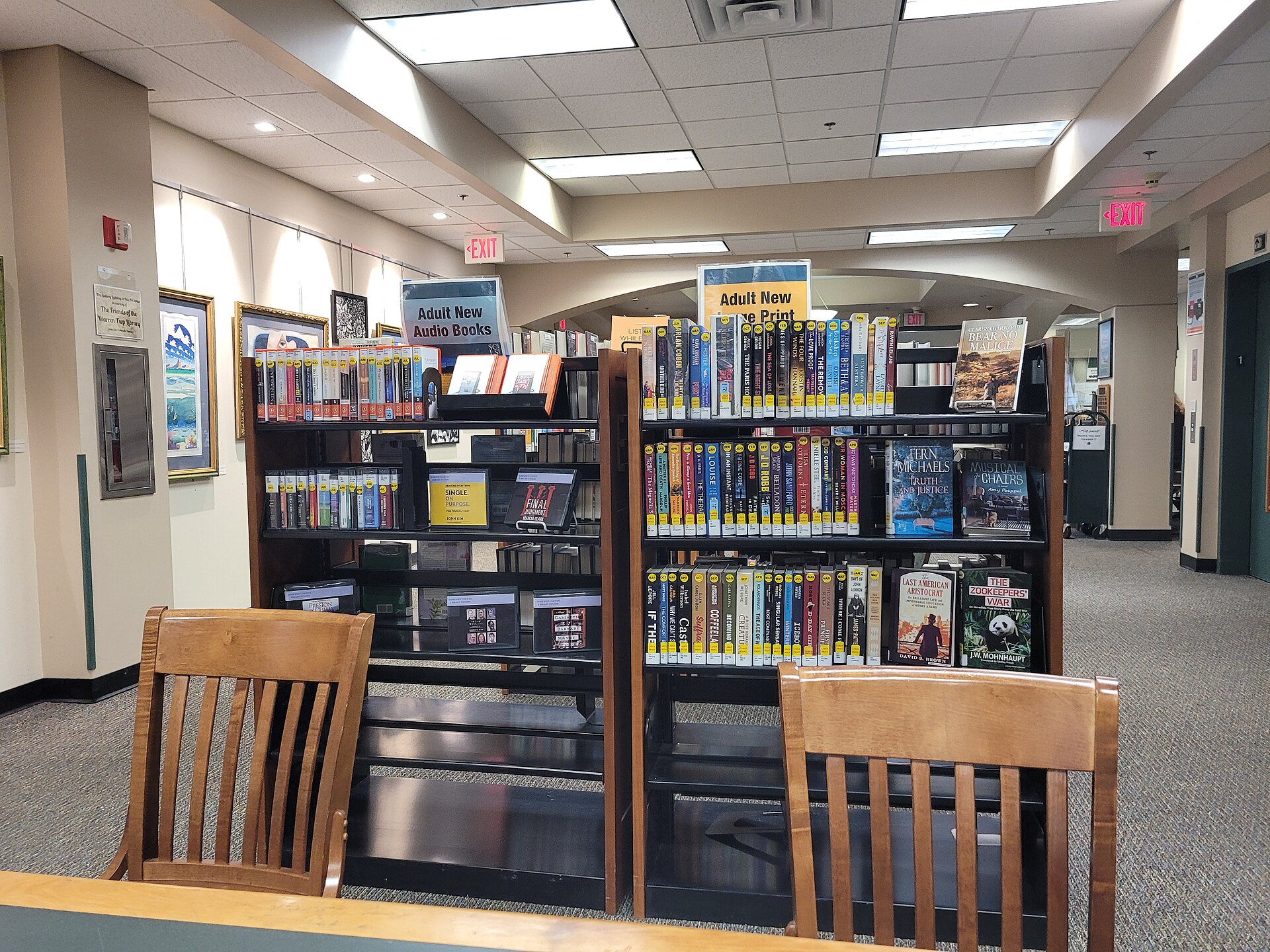 Library at the Warren Township Municipal Complex in Warren, New Jersey