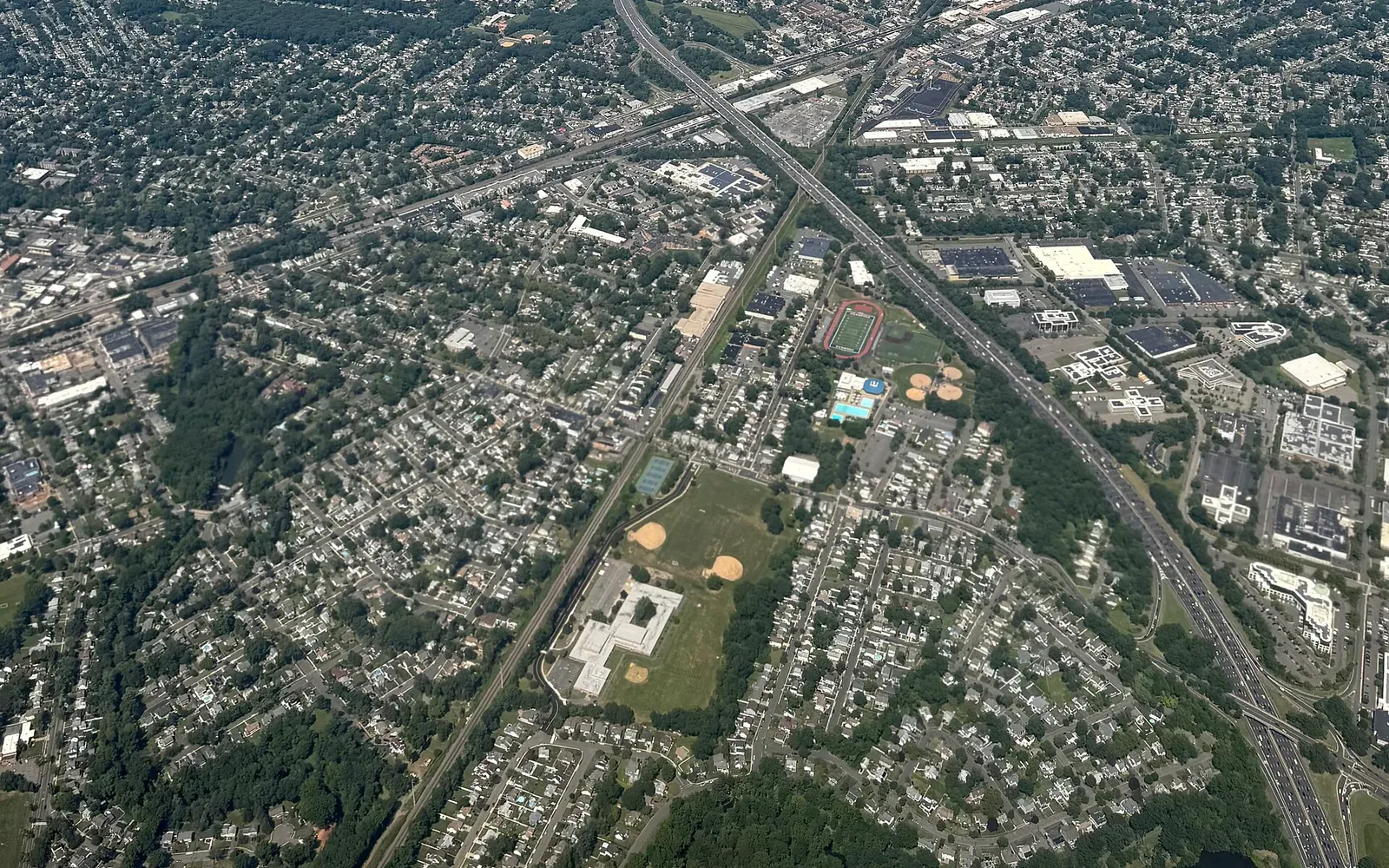 Aerial view of Kenilworth in Kenilworth, New Jersey