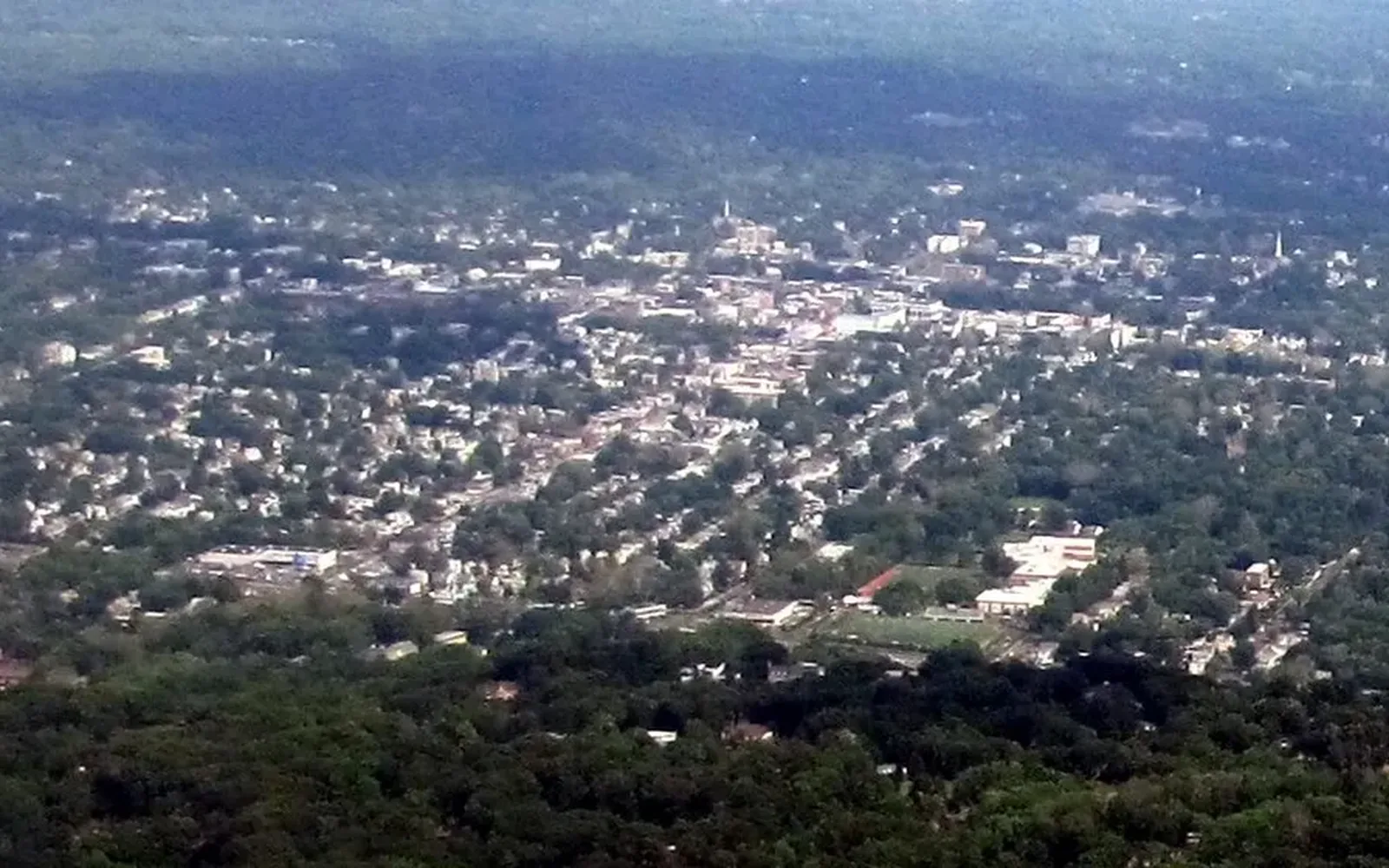 The Plainfield skyline in Plainfield, New Jersey
