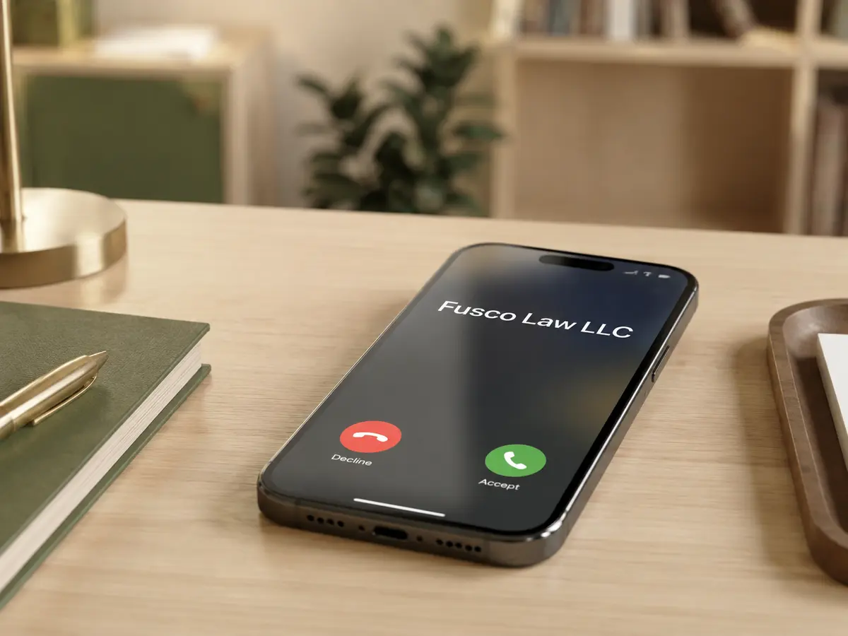 Incoming call from Fusco Law LLC