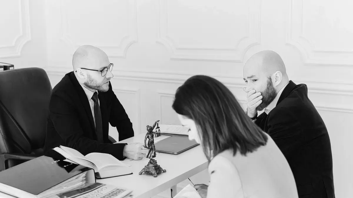 Grayscale stock photograph illustrating local new jersey firm help