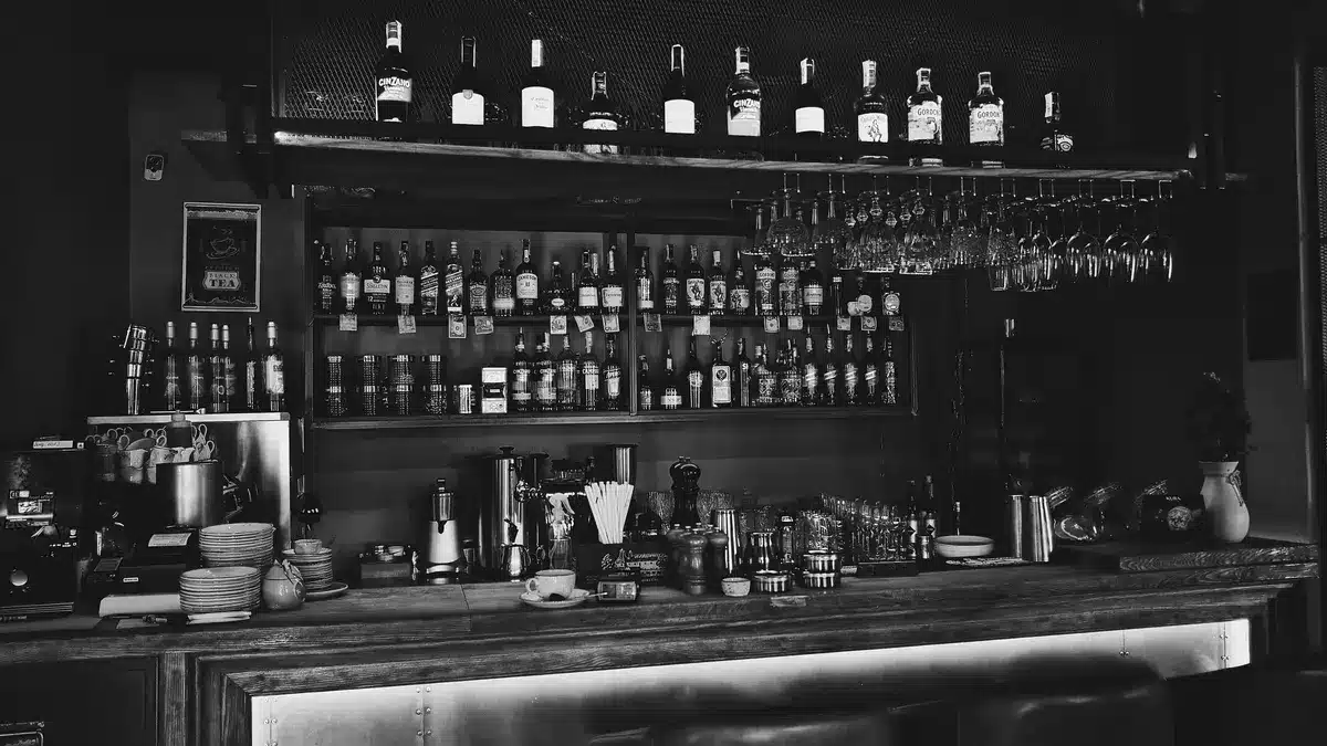 Grayscale stock photograph illustrating passenger claim affected intoxicated