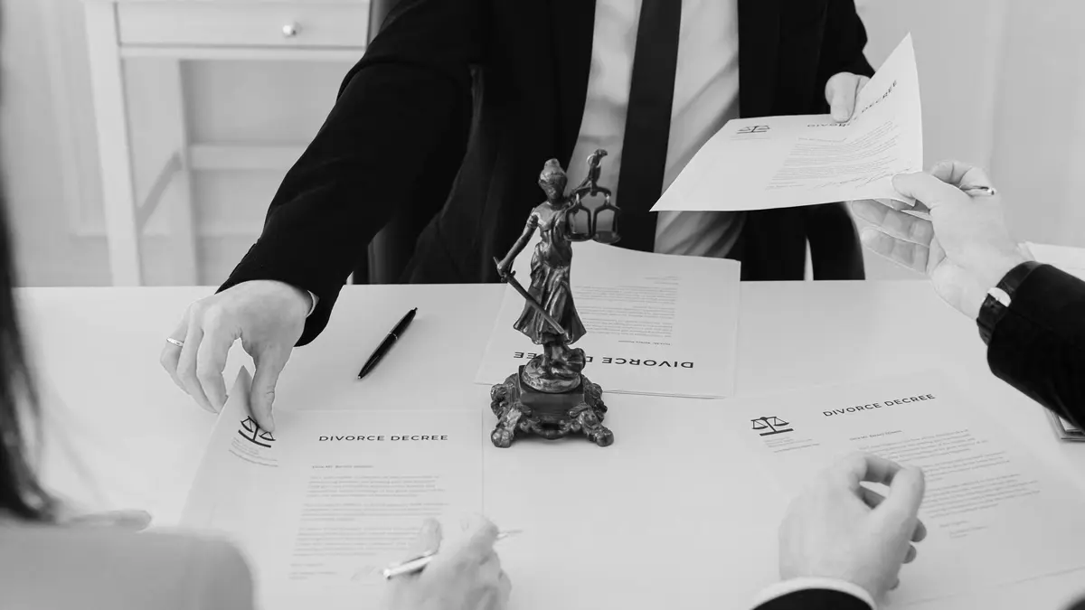 Grayscale stock photograph illustrating work injury case miss
