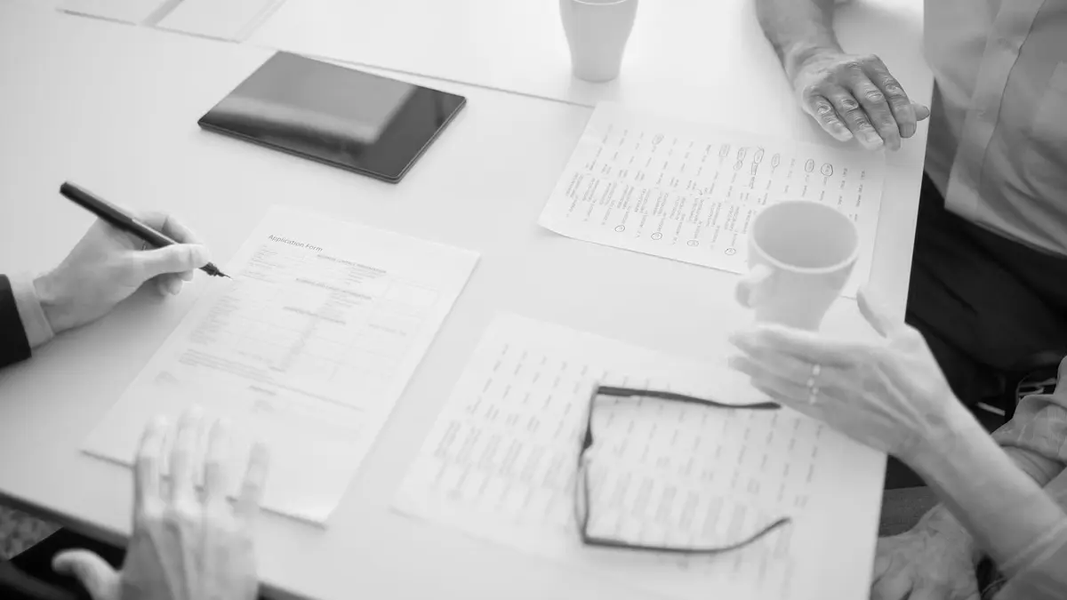 Grayscale stock photograph illustrating health insurance liens
