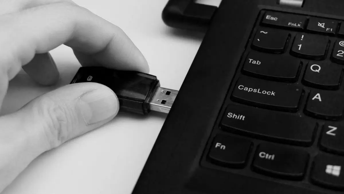 Grayscale stock photograph illustrating download cloud data accident