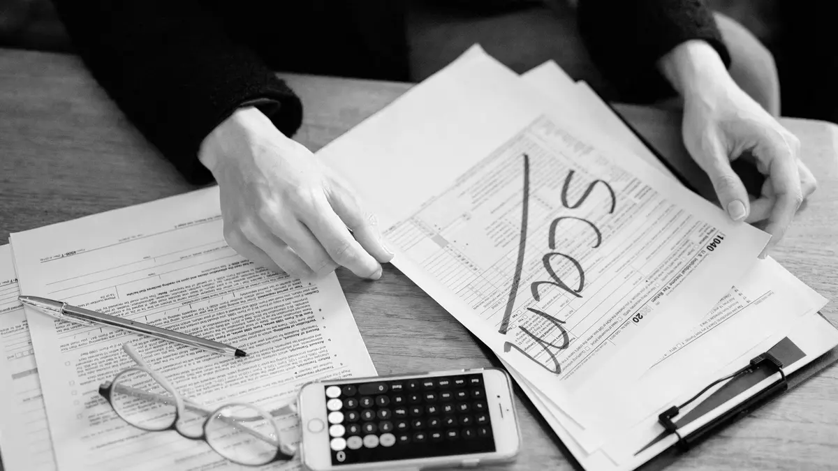 Grayscale stock photograph illustrating records pip needs accident